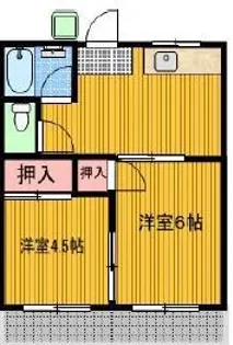 コーポ高崎【2階】の間取り