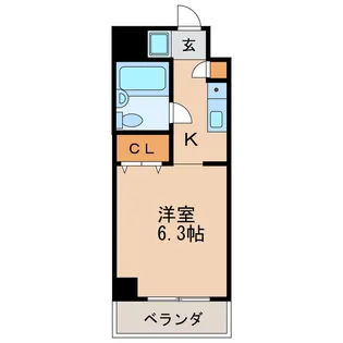 第30プロスパー泉【8階】の間取り