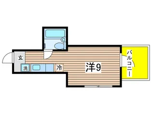 フェリ-ス国立【3階】の間取り
