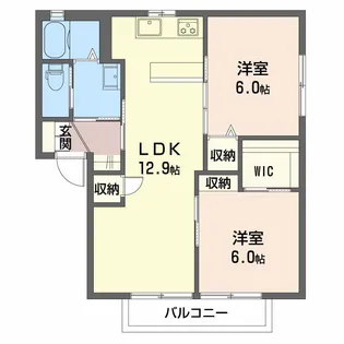 シャーメゾンK【2階】の間取り