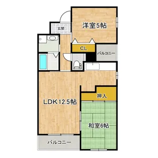 グローリアス長岡京【3階】の間取り