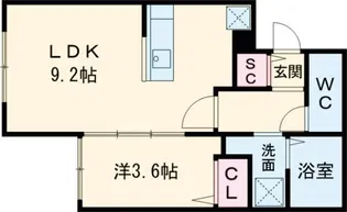 SUMIKA末広【4階】の間取り