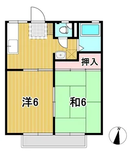 コーポ古川【2階】の間取り