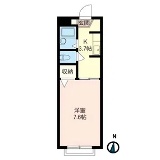 クロワール湘南II【2階】の間取り