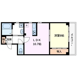 コスモプレイス西小岩【2階】の間取り