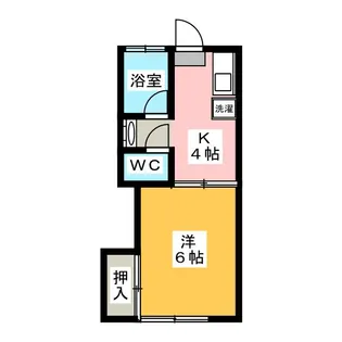 富士見荘 新館【1階】の間取り