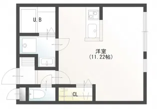 アイゼンルーム安中央【1階】の間取り