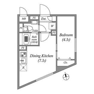 SOLASIA residence荻窪II【3階】の間取り