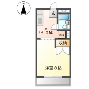 アポリネールハイム【2階】の間取り