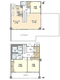 ステラメゾン碑文谷【5階】の間取り