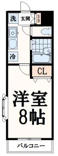 アドニスサザン【2階】の間取り