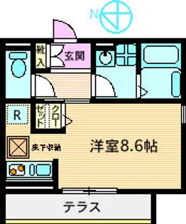 モンラルジュ国分【1階】の間取り