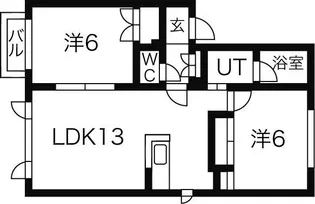 ソレアードI【1階】の間取り
