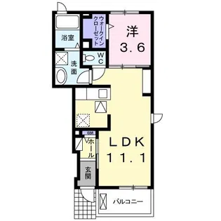 ルミウス【1階】の間取り