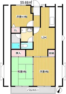 マンショングレイス【3階】の間取り