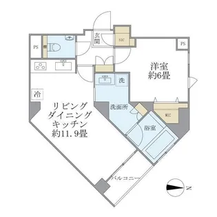 TKD本郷【9階】の間取り