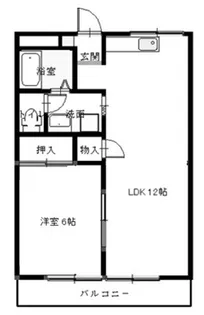 第二サンライフ大嶋【1階】の間取り