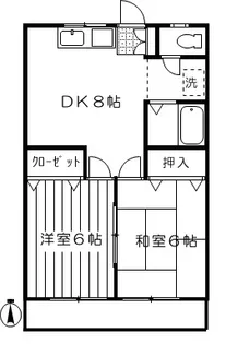 レークヒル原田【2階】の間取り