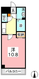 1Kの間取り画像