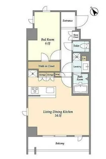 Lien御殿山【9階】の間取り