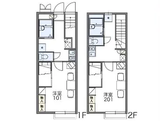 レオパレススペース メイ【2階】の間取り