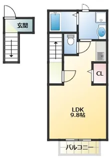プリマベーラ森友【2階】の間取り