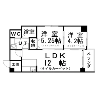 サンライトパレス【3階】の間取り