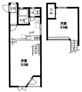 長嶺第3ありえす【2階】の間取り