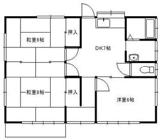 栃木県足利市今福町【一戸建】の間取り