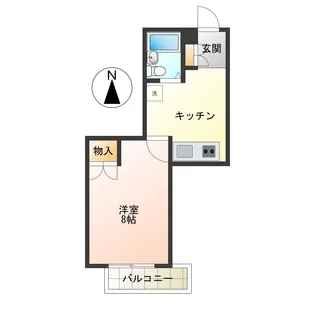 サンエーハイツ【2階】の間取り