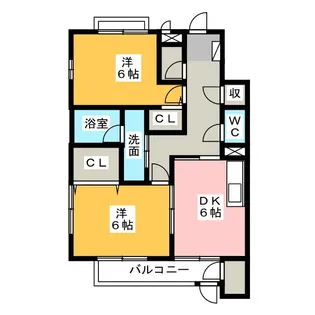 スプリングヒルズ【1階】の間取り