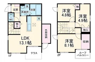 美園ミノリエの間取り