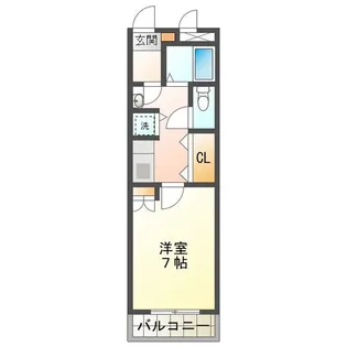 1Kの間取り画像