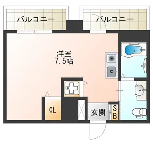 パレス東洋福島館【2階】の間取り