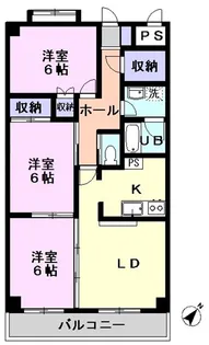 コスメル【3階】の間取り