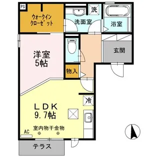 プレミア【1階】の間取り