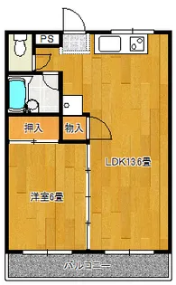 サンライフ東矢島【2階】の間取り