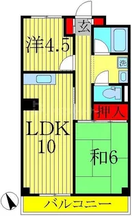 山口マンション【6階】の間取り