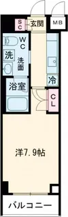 LaSante桜新町【1階】の間取り