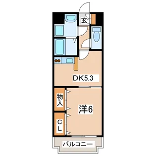 センチュリー神水【7階】の間取り