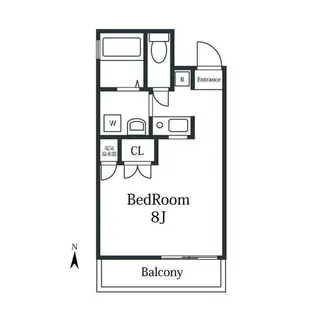 アンリシェール橋本A【3階】の間取り