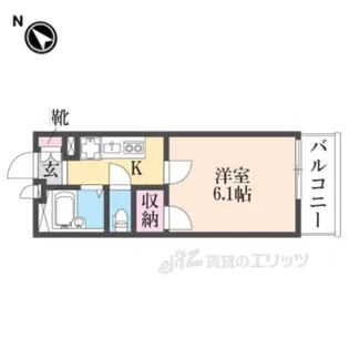 レオパレス武庫南【1階】の間取り
