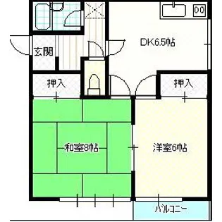 カーサフジ【1階】の間取り