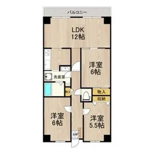 PHOENIX COURT 交野II【5階】の間取り