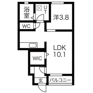 レトワールII A【1階】の間取り