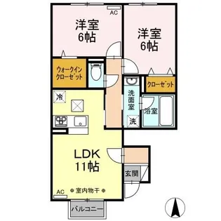 プロシード【1階】の間取り