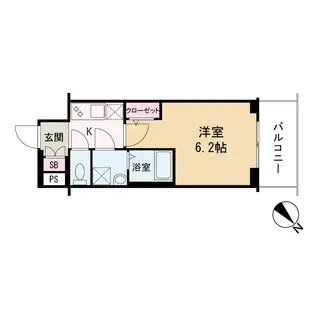 エスリード本町靱公園レジデンス【8階】の間取り