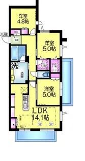 アレーズKASHIWANOHA【3階】の間取り