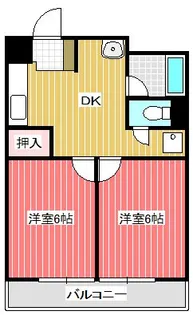 第一荻島ユニティビル【4階】の間取り