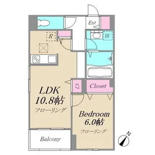 神奈川県相模原市南区南台3【アパート】の間取り